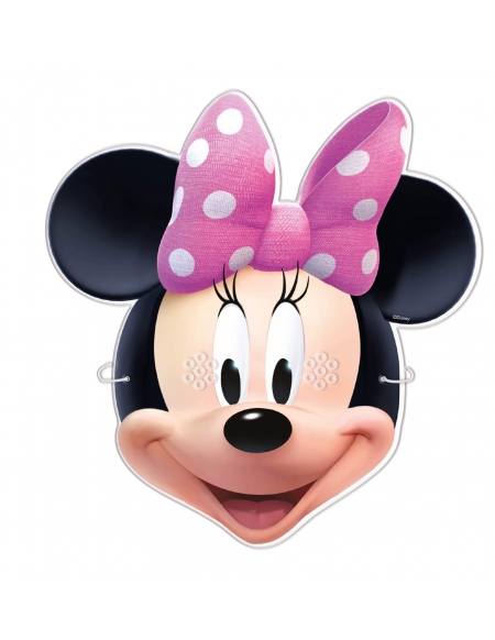 Mascaras Minnie Mouse Pink  para Fiestas Cumpleaños y Decoraciones
