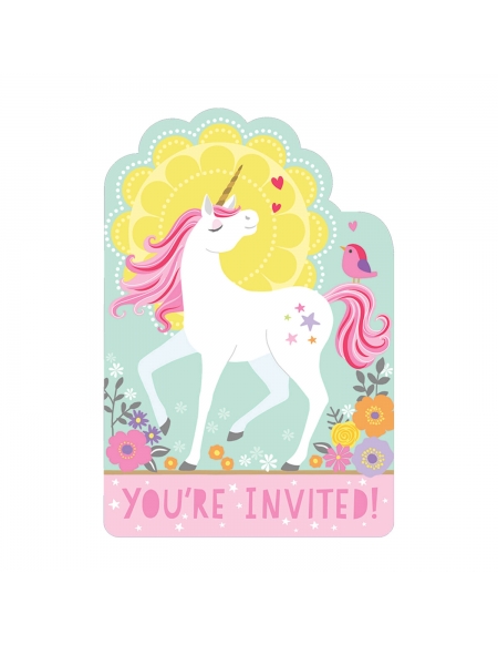 Invitaciones Magical Unicorn 8 UDS