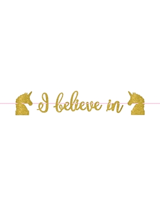 Guirnalda I Belive in Magical Unicorn 1 UD