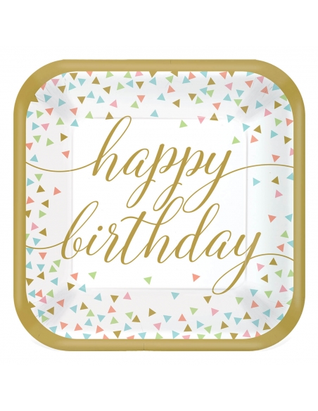 Platos Confetti Fun 23cm 18 UDS