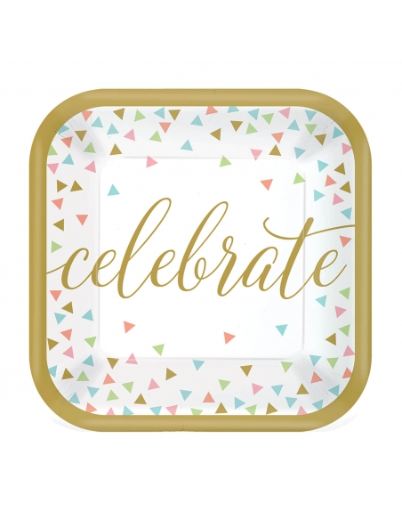Platos Confetti Fun 18cm 18 UDS