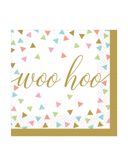 Servilletas Confetti Fun 25x25cm 36 UDS