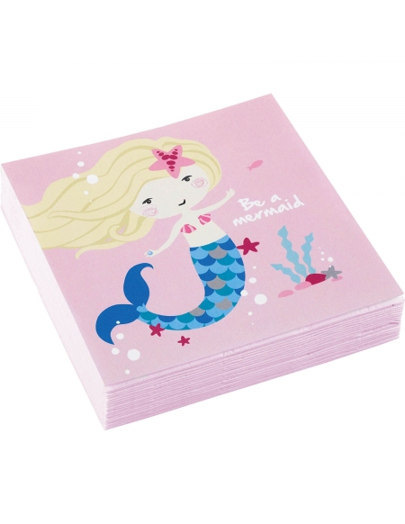 Servilletas Be a Mermaid 25x25cm 20 UDS