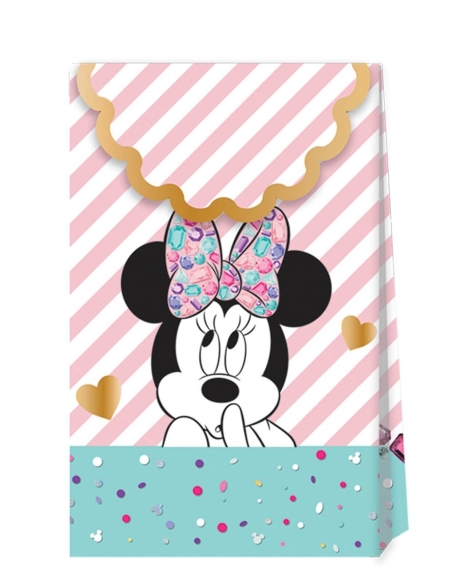 Bolsa Papel Minnie Mouse Party Gem 6 UDS