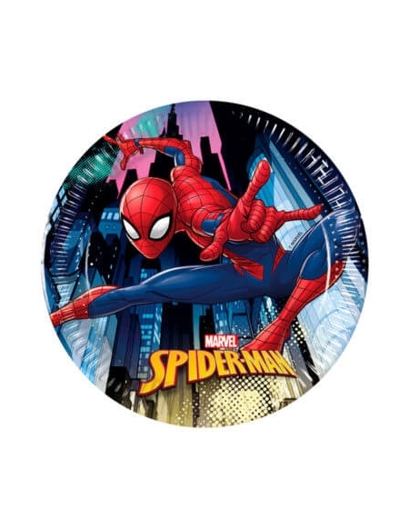 Platos Spiderman Team Up 20cm 8 UDS