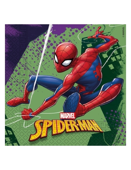 Servilletas Spiderman Team Up 33x33cm 20 UDS