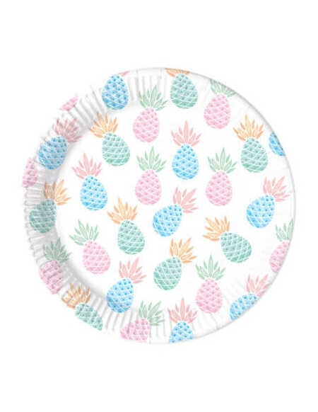 Platos Pineapple 23cm 8 UDS