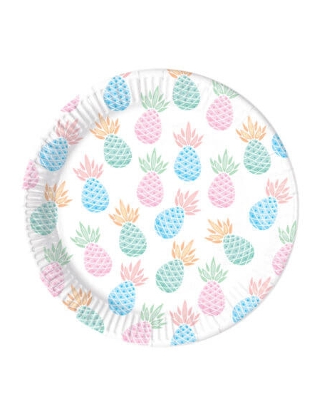 Platos Pineapple 23cm 8 UDS