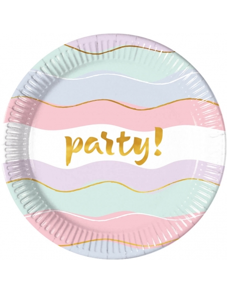 Platos Elegant Party 23cm 8 UDS