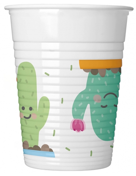 Vasos Cactus 200ml 8 UDS