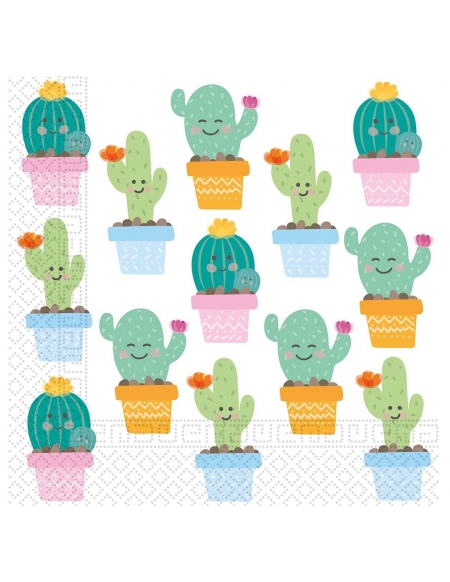 Servilletas Cactus 33x33cm 20 UDS