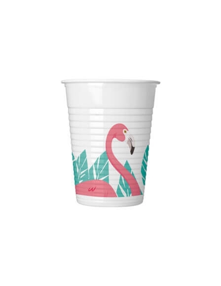 Vasos Flamingo 200ml 8 UDS