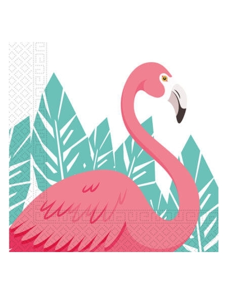 Servilletas Flamingo 33x33cm 20 UDS