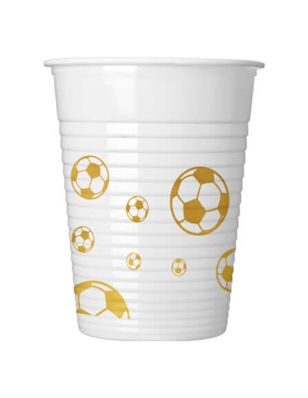 Vasos Futbol Gold 200ml 8 UDS