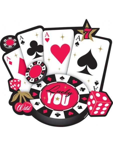 Casino Card Cutout Decoration