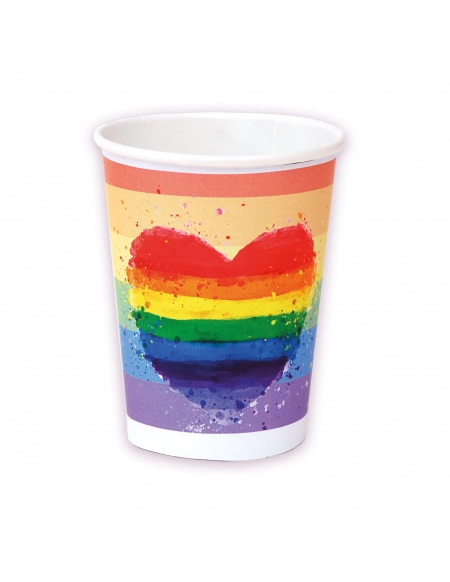 Vasos Arcoiris de 220ml 8 UDS