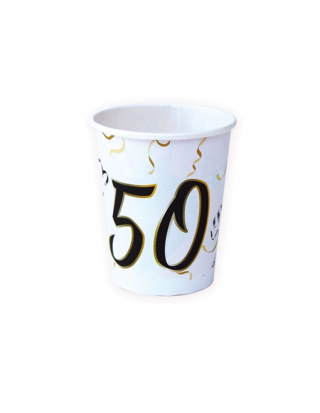 Vasos 50 Años de 220ml 8 UDS