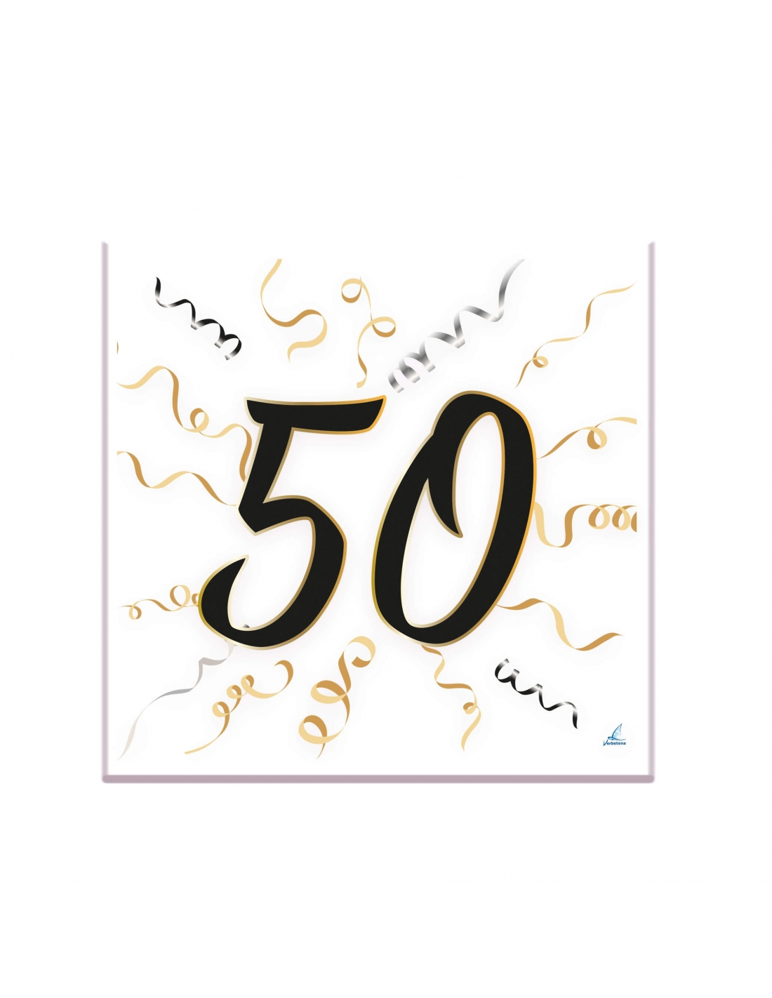 Servilletas 50 Años de 33x30cm para Fiestas y Cumpleaños