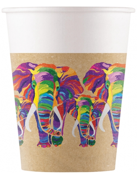 Vasos Elephant de 200ml 8 UDS