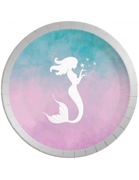 Platos Elegant Mermaid de 23cm 8 UDS