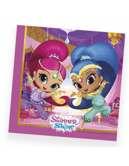 Servilletas Shimmer y Shine de 33x33cm 20 UDS