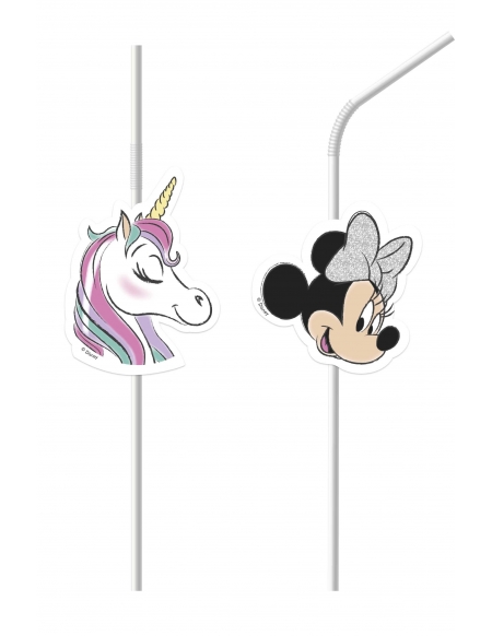 Pajitas Minnie Unicorn 6 UDS