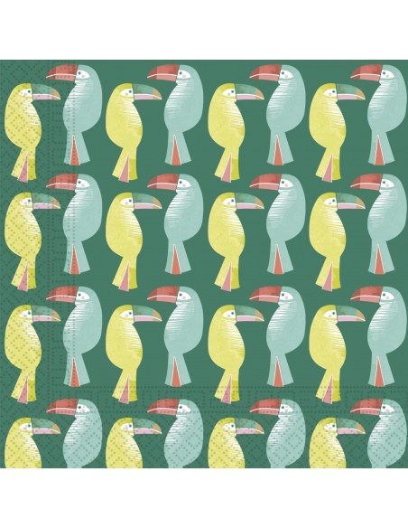 Servilletas Toucan de 33x33cm 20 UDS