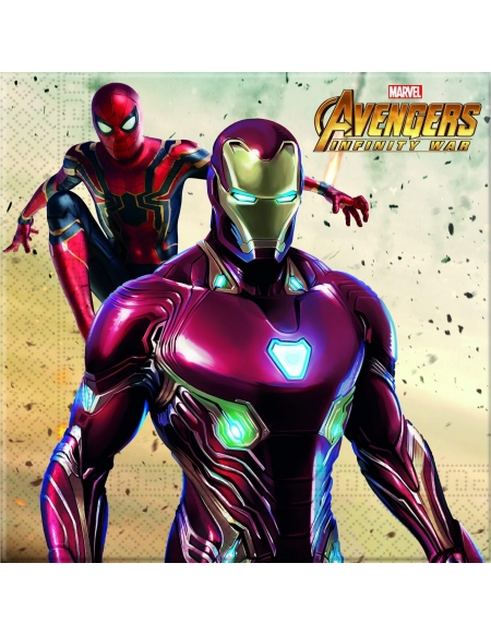 Servilletas Avengers Infinity War de 33x33cm 20 UDS