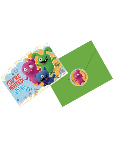 Invitaciones Ugly Dolls 8 UDS