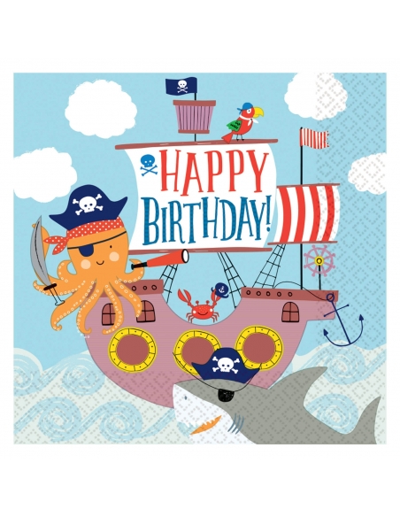 Servilletas Ahoy 33x33cm 16 UDS