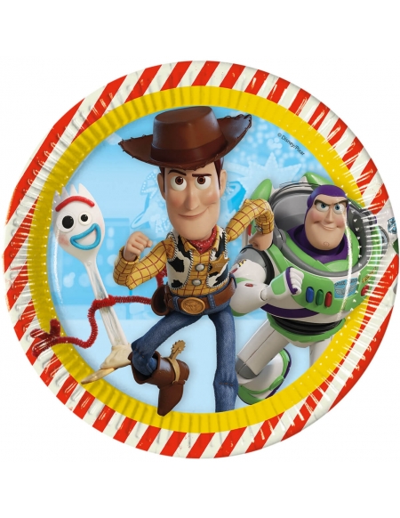 Platos Toy Story 4 de 23cm para Fiestas Cumpleaños y Decoraciones