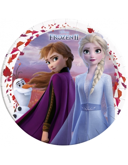 Platos Frozen 2 de 23cm para Fiestas Cumpleaños y Decoraciones