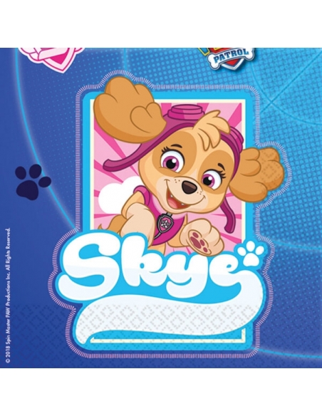 Servilletas Patrulla Canina 33x33cm 16 UDS