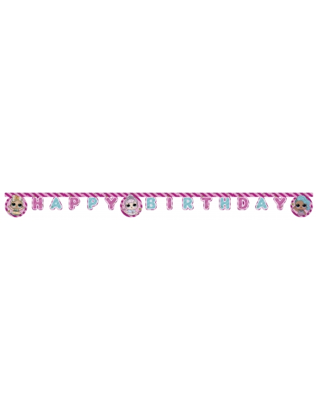 Guirnalda Happy Birthday LOL de 230cm para Cumpleaños