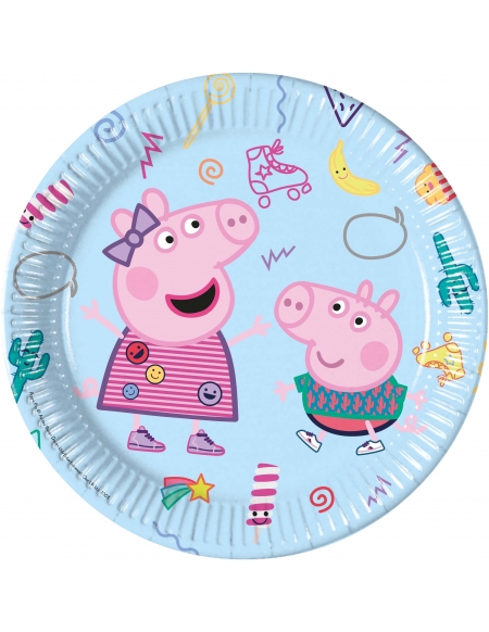 Platos Peppa Pig Party de 23cm para Fiestas y Cumpleaños