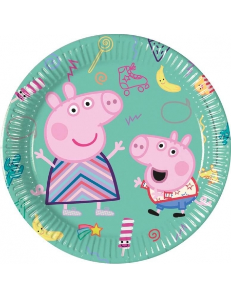 Platos Peppa Pig Party de 20cm para Fiestas y Cumpleaños