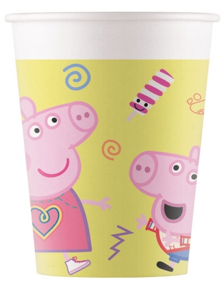 Vasos Peppa Pig Party de 200ml para Fiestas y Cumpleaños