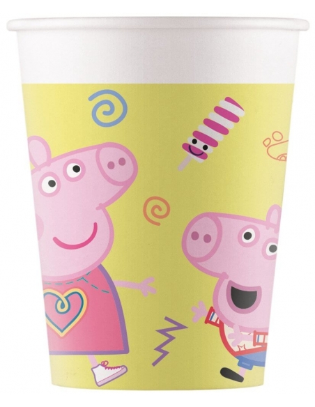 Vasos Peppa Pig Party de 200ml para Fiestas y Cumpleaños