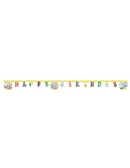 Guirnalda Happy Birthday Peppa Pig Party de 230cm para Cumpleaños