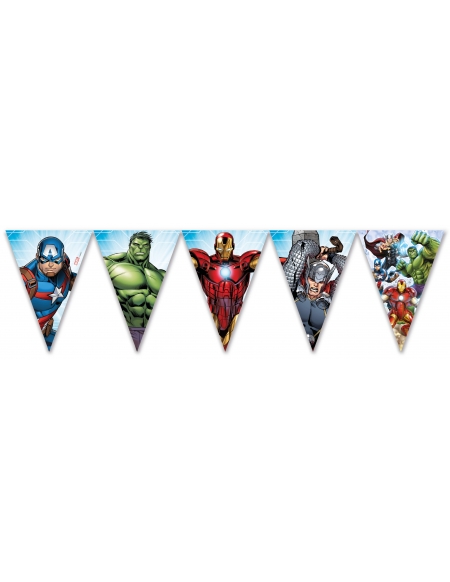 Banderin Mighty Avengers para Fiestas y Cumpleaños