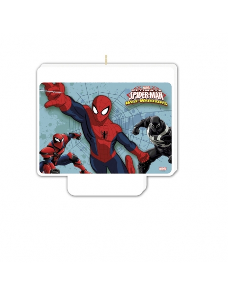 Vela Spiderman Decorativa para Fiestas y Cumpleaños