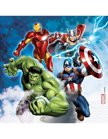 Servilletas Compostables Avengers - Los vengadores de 33x33cm 20 UDS