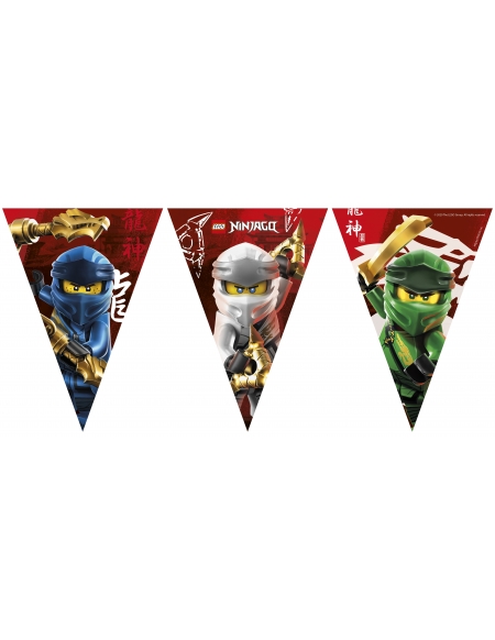 Banderin Ninjago para Fiestas y Cumpleaños