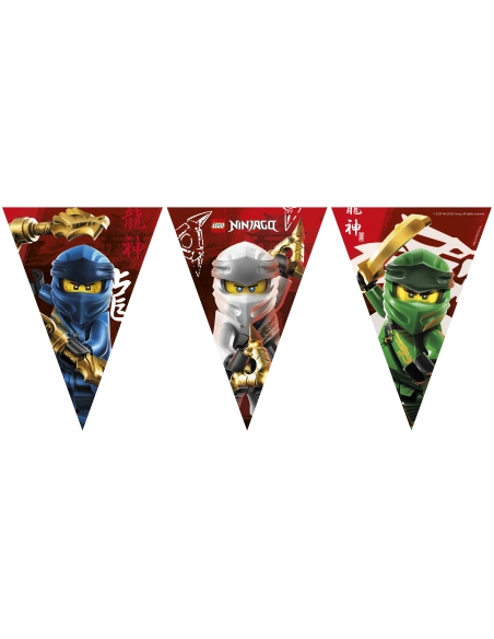 Banderin Ninjago para Fiestas y Cumpleaños