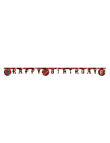 Guirnalda Happy Birthday Ninjago de 230cm para Cumpleaños