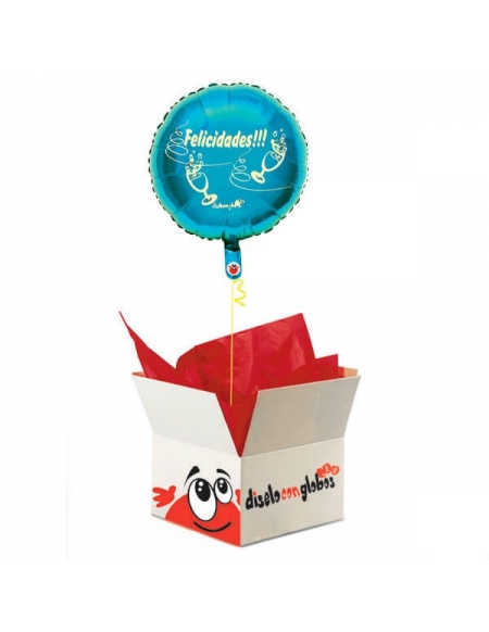 Cajas Regalo 30 Cm Regalo Sorpresas Cumpleaños Niños Azul