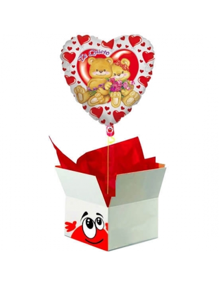 Caja Sorpresa con Globos para San Valentin C004