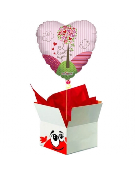 Caja Sorpresa con Globos para San Valentin C005