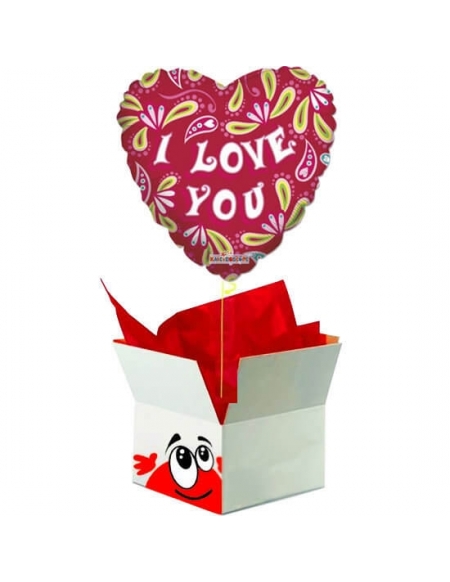 Caja Sorpresa con Globos para San Valentin C008