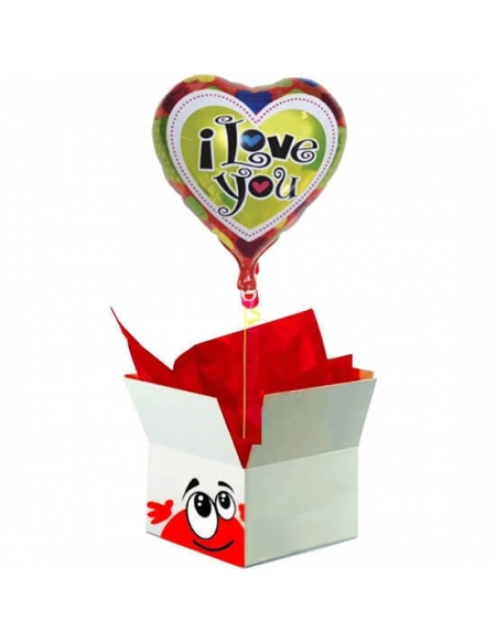 Caja Sorpresa con Globos para San Valentin C011